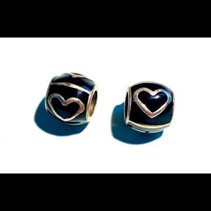 Brighton black heart charms